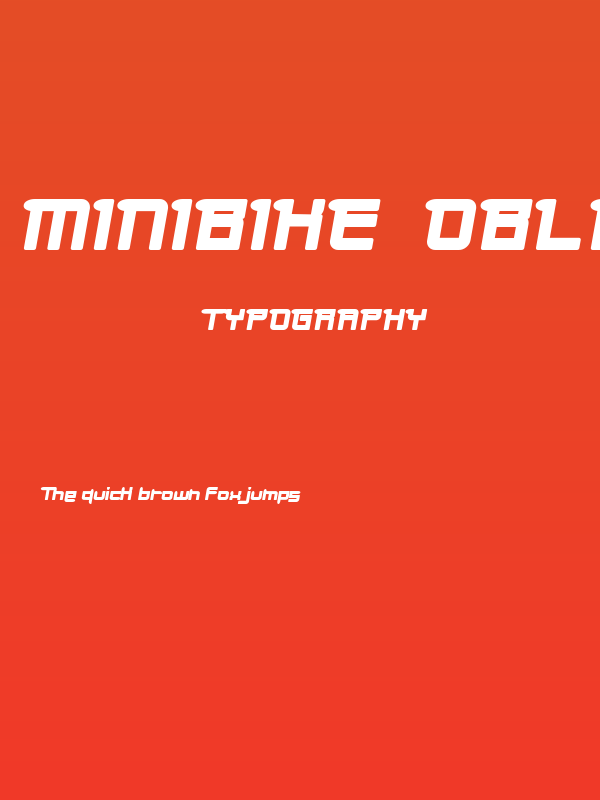 minibike  oblique Poster