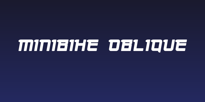 minibike  oblique Social Header
