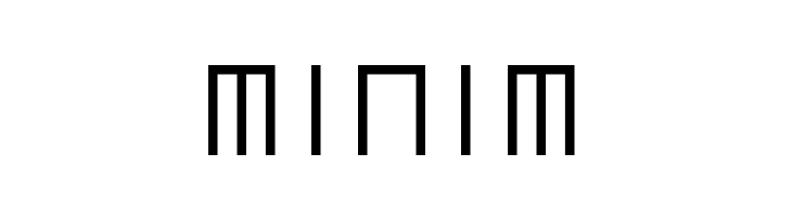 minim  Скачать бесплатные шрифты