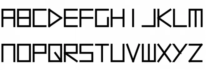 minim Schriftart Groß