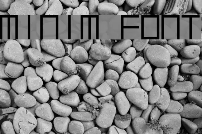 minim Font examples