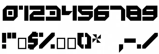 minimal Font OTHER CHARS