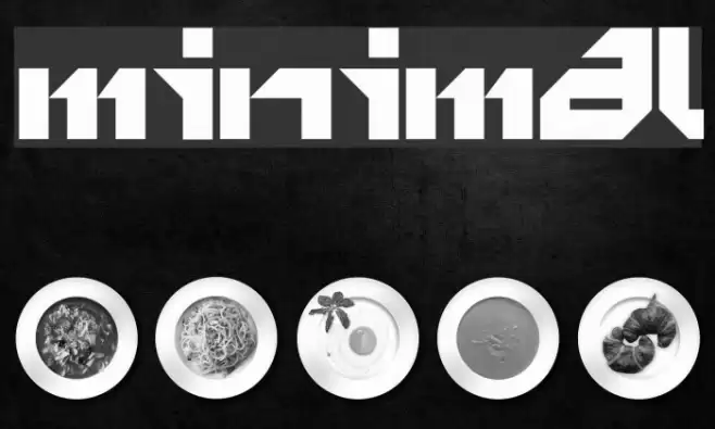 minimal Font examples