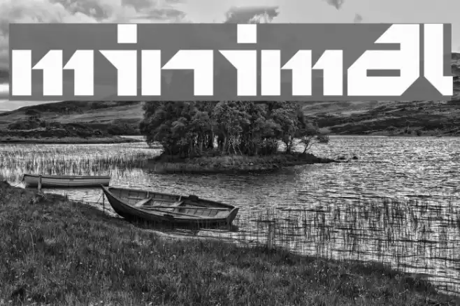 minimal Font examples