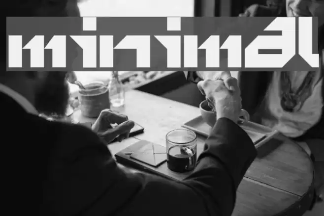 minimal Font examples