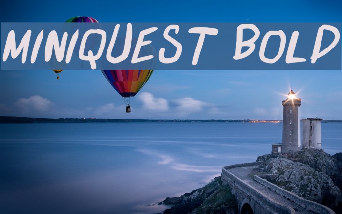 miniquest Bold Font examples