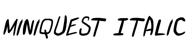 miniquest Italic 字体