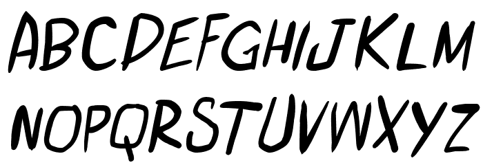 miniquest Italic Font LOWERCASE