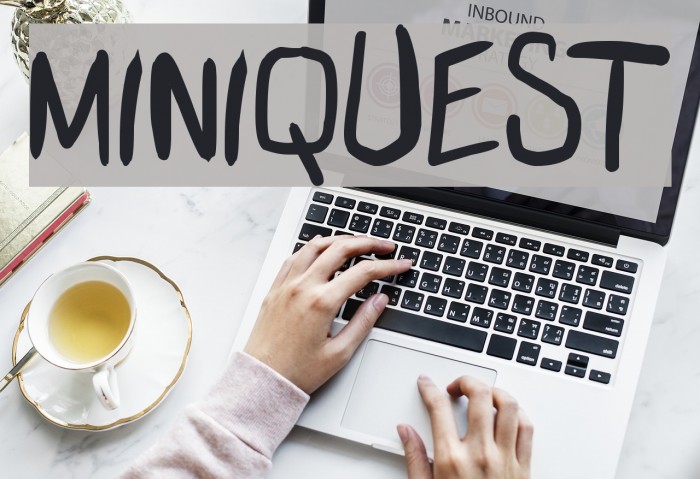 miniquest Font examples
