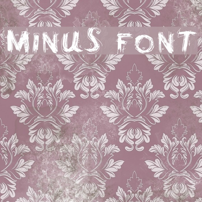 minus Font examples