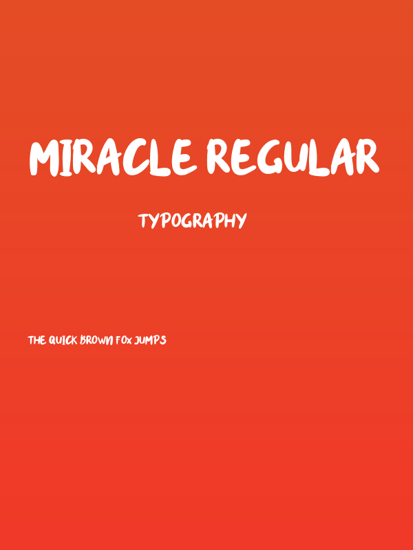 miracle-Regular Poster