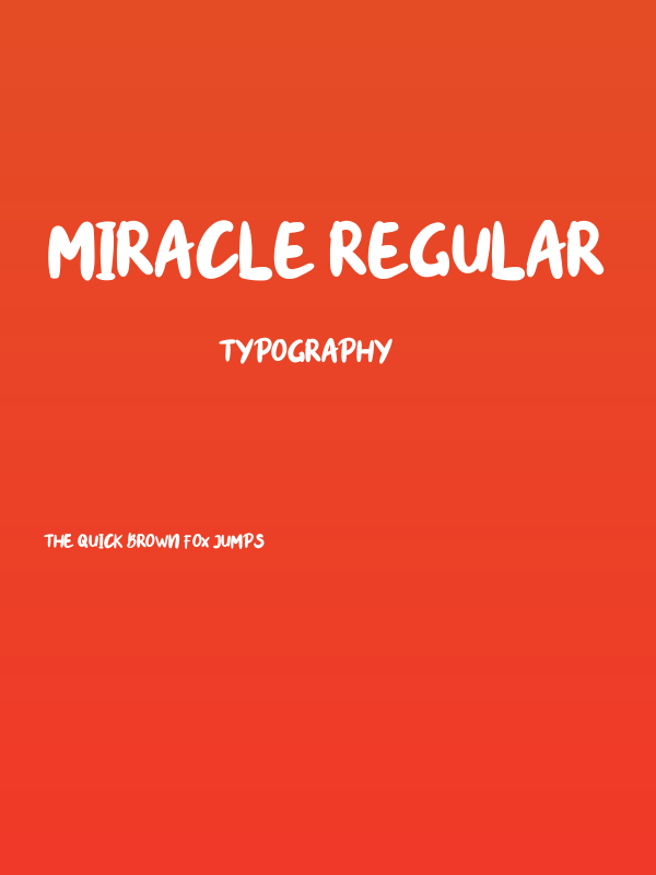 miracle-Regular Poster