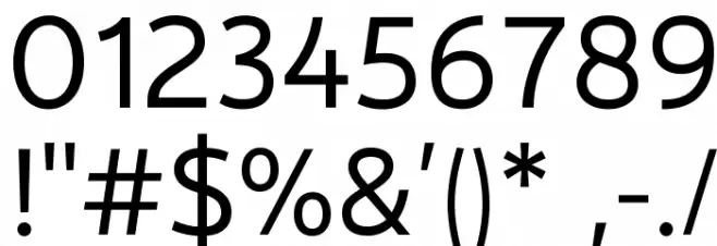 mirror 82 Font OTHER CHARS