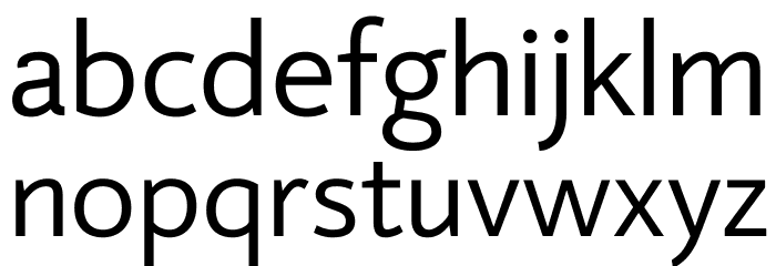 mirror 82 Font LOWERCASE