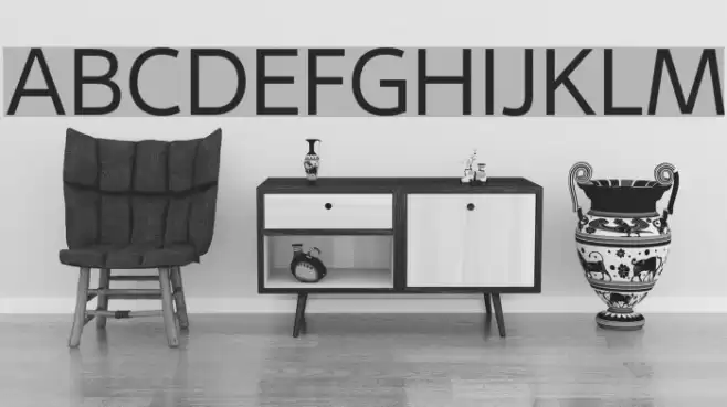 mirror 82 Font examples