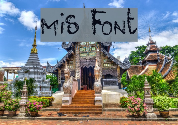 mis Font examples
