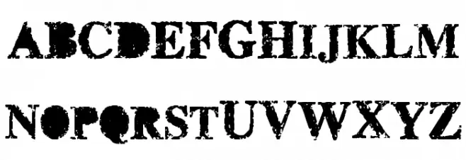 misprinted type Schriftart Groß