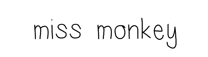 miss monkey Font