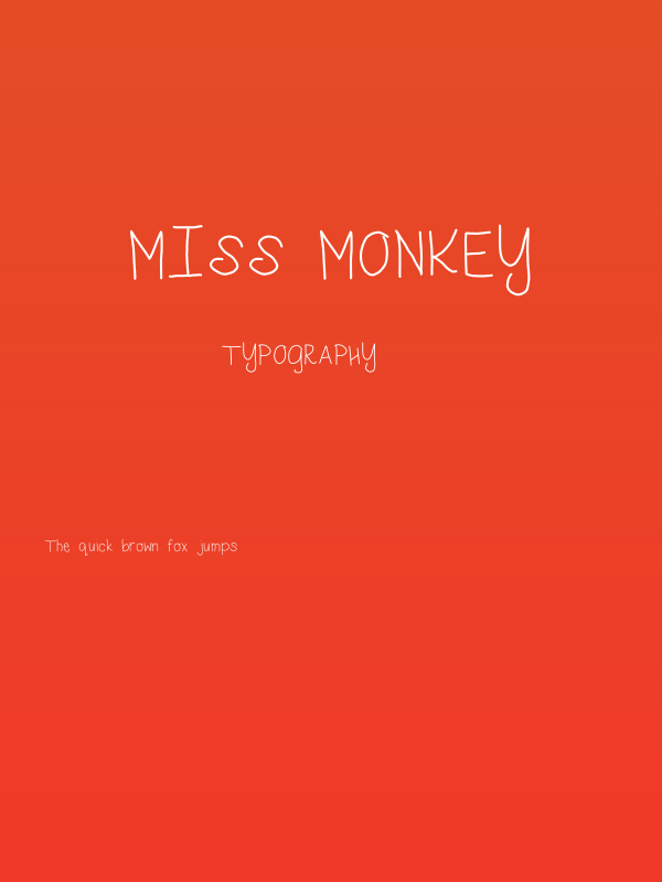 miss monkey Poster