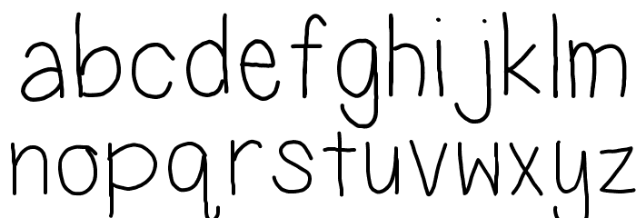 miss monkey Font LOWERCASE