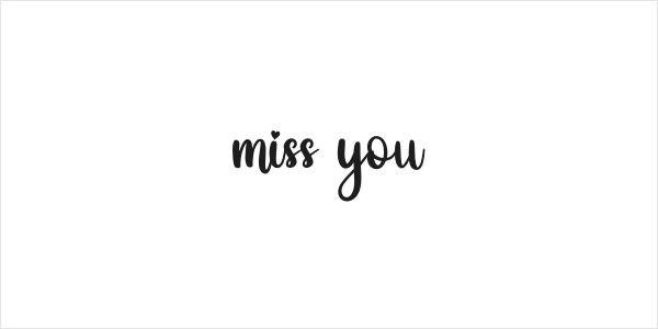 miss you Logo
