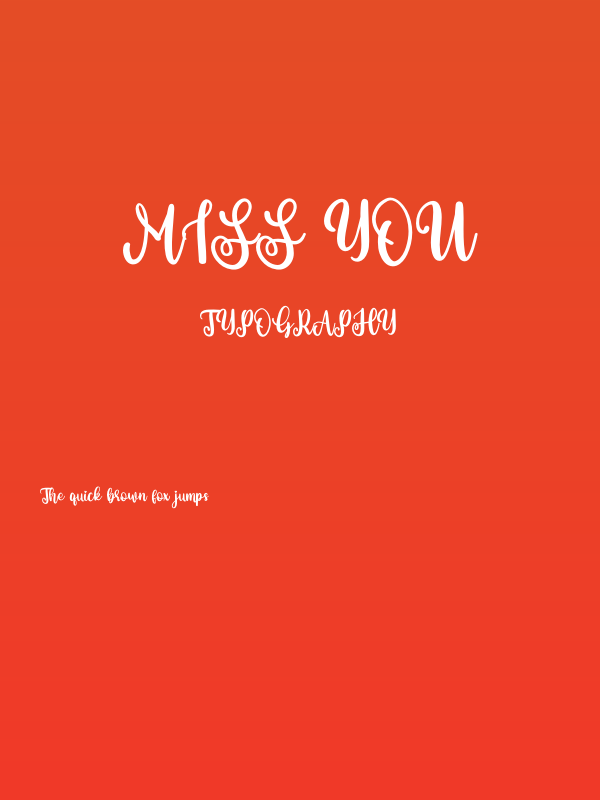 miss you Poster