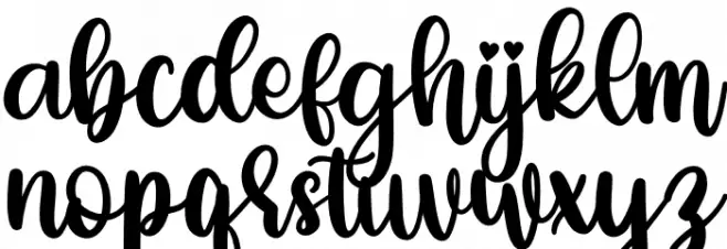 miss you Caratteri MINUSCOLO