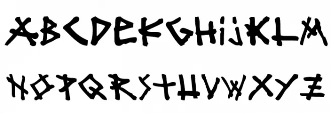 mister bambu Font UPPERCASE