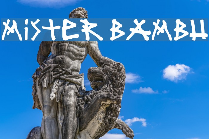 mister bambu Font examples