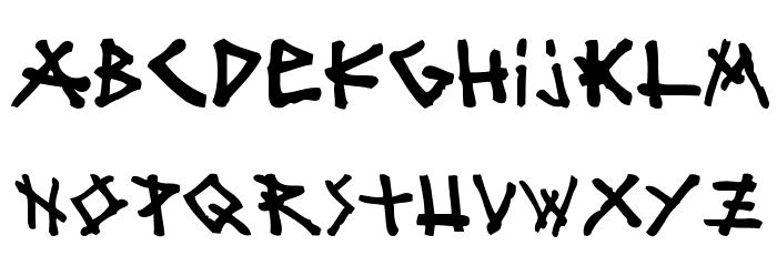 mister bambu Font LOWERCASE