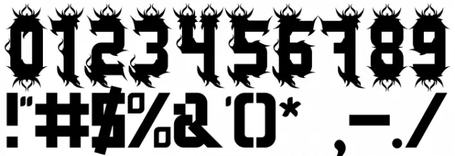 misterius Font OTHER CHARS