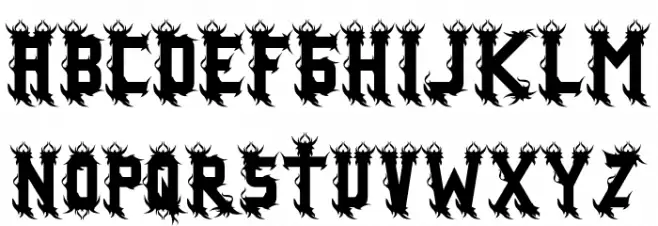 misterius Font UPPERCASE