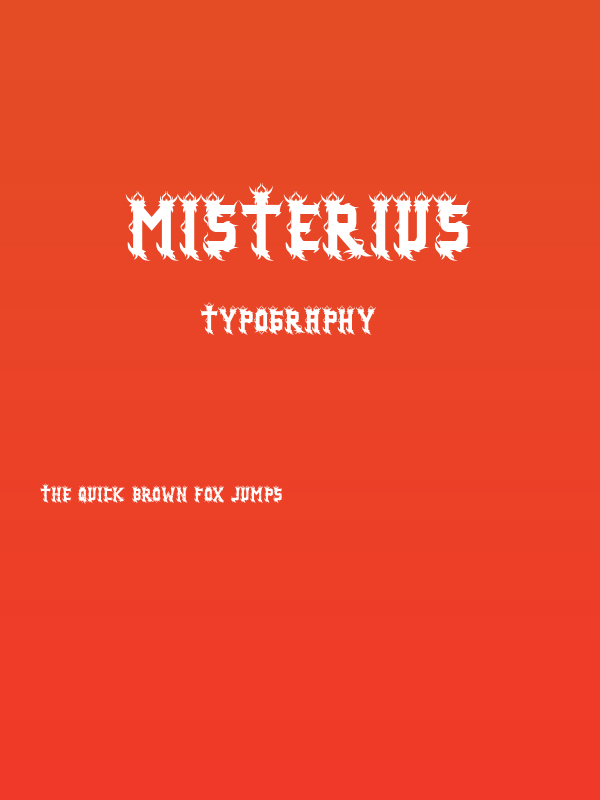 misterius Poster