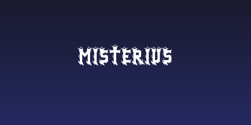 misterius Social Header
