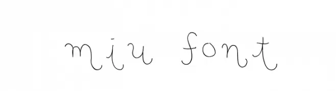 miu font  नि: शुल्क फ़ॉन्ट्स डाउनलोड