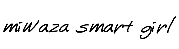 miwaza smart girl Font