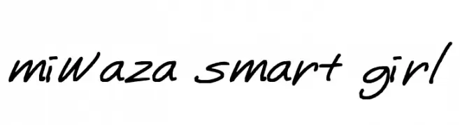 miwaza smart girl  नि: शुल्क फ़ॉन्ट्स डाउनलोड