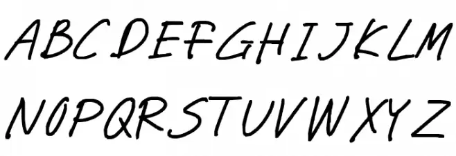 miwaza smart girl Font UPPERCASE