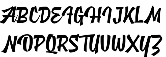MJ AlGhifari Schriftart Groß