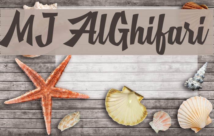 MJ AlGhifari Font examples