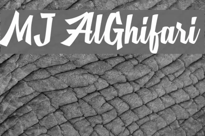 MJ AlGhifari Font examples