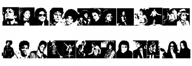 MJ The King of Pop フォント 大文字
