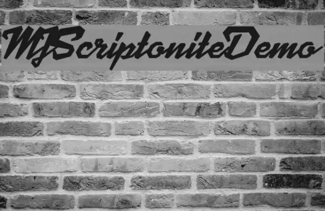 MJScriptoniteDemo Font examples