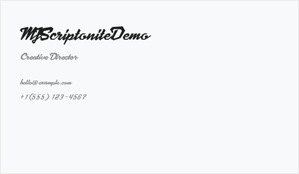 MJScriptoniteDemo Business Card