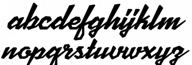 MJScriptoniteDemo Schriftart Kleinbuchstaben