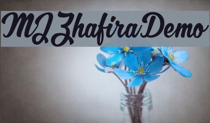 MJZhafiraDemo Font examples