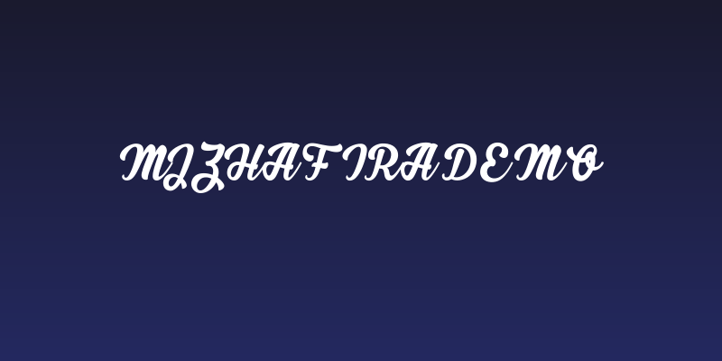 MJZhafiraDemo Social Header