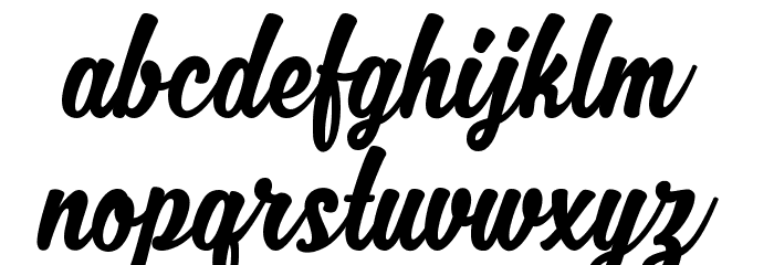 MJZhafiraDemo Font LOWERCASE