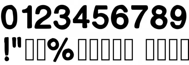 MJletter2 Font OTHER CHARS