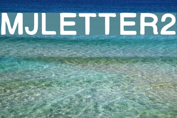 MJletter2 Font examples